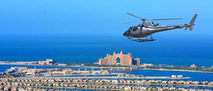 Helicopter ride in Dubai