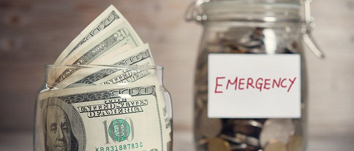 Keep emergency cash.