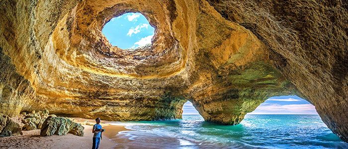 things to do in Portugal - Algarve Cave beach