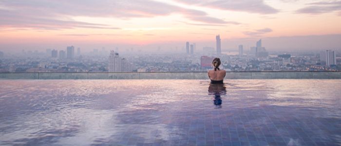 Bangkok Luxury infinity pool