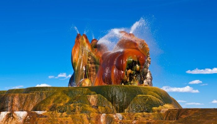 Fly Geyser, strangest places in the world