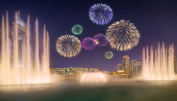 Fountain at the Burj Khalifa