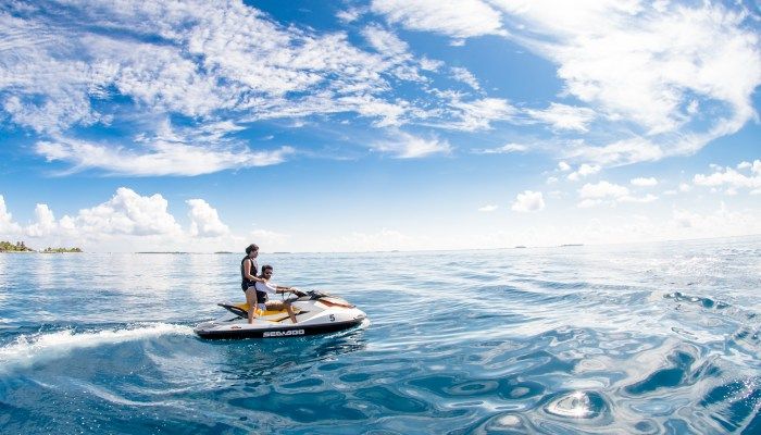 Jet skiing in Male