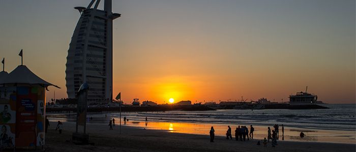 Places To Visit In Dubai At Night -Jumeirah Public beach