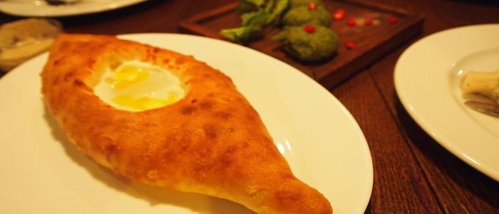 things to do in Georgia country - binge eat the Khachapuri