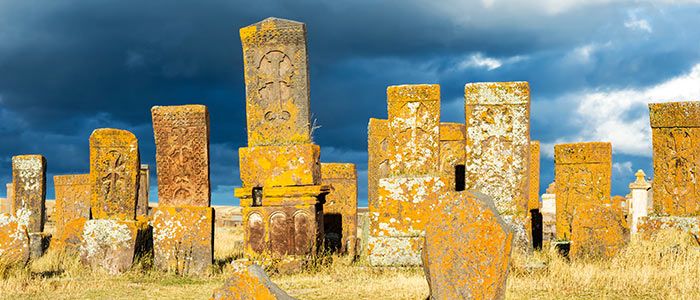 Khachkars at Noratus Cemetery