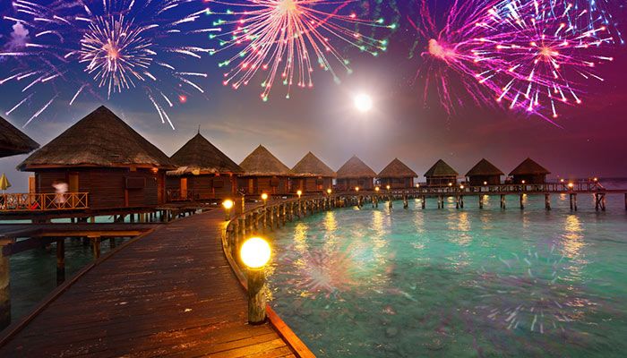 Maldives-South Asia, best places for Christmas and New Year 2024