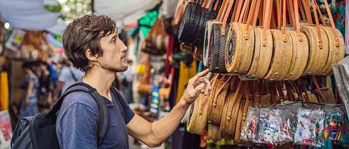 Shopping streets in bali