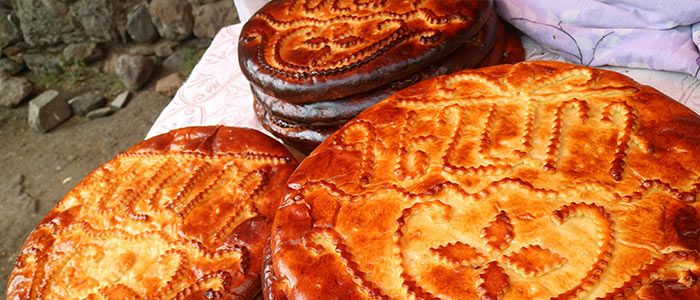 Sweet Bread at the Geghard Monastery