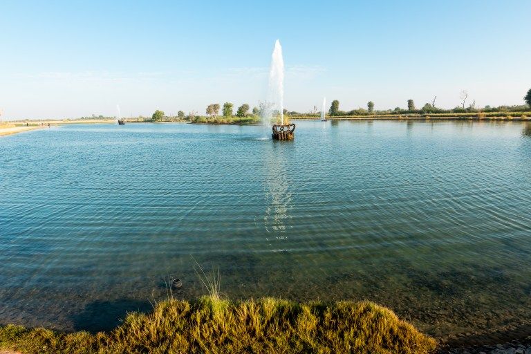 Take a dip at the Love Lake in Dubai