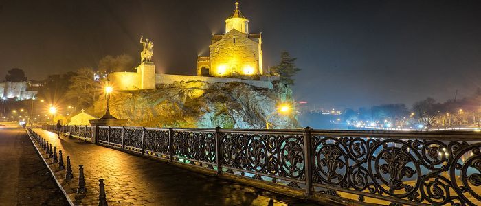 things to do in Georgia country - the Metekhi Bridge