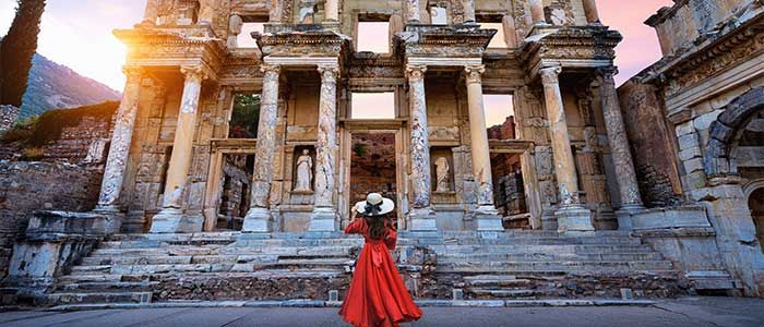 The ancient Greek city of Ephesus