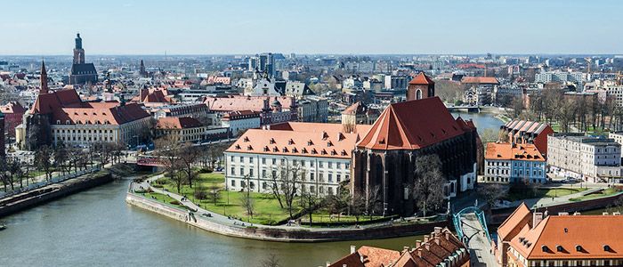 The islands In Wroclaw