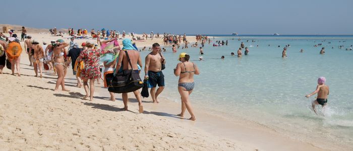 Visiting the beaches of Hurghada