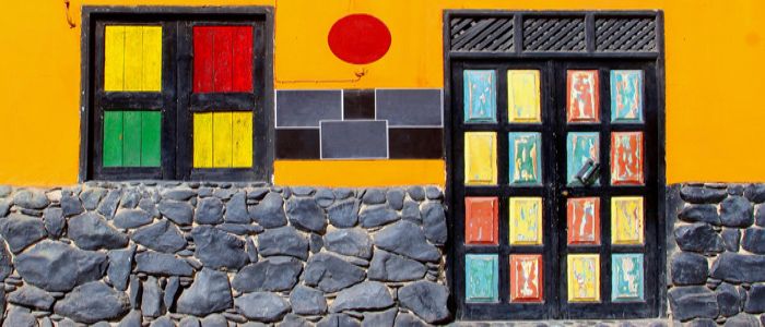 cape verde beautiful painted streets