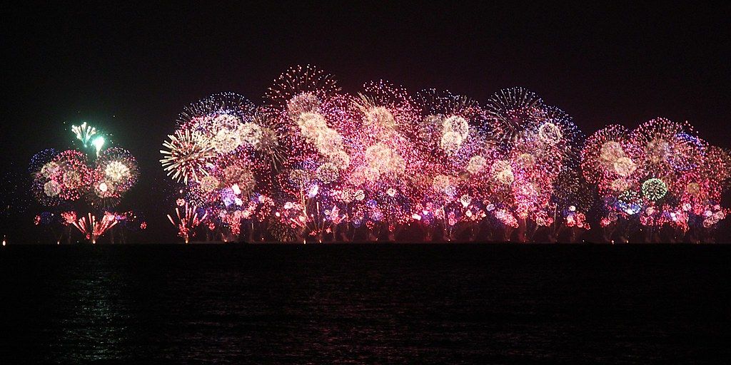 New Year In Dubai 2021 with fireworks