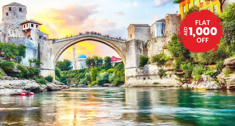 Discover Sarajevo Travnik Mostar and Bijambare Combo Tour