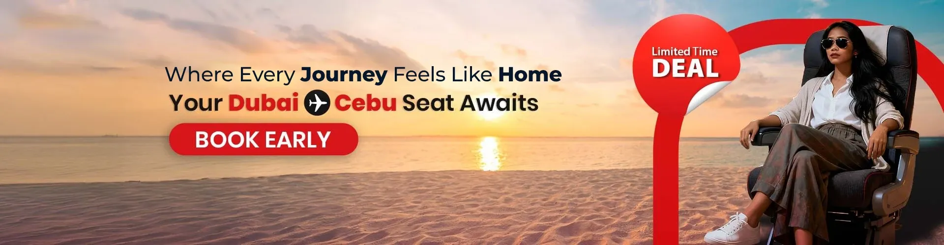 Dubai to Cebu flight