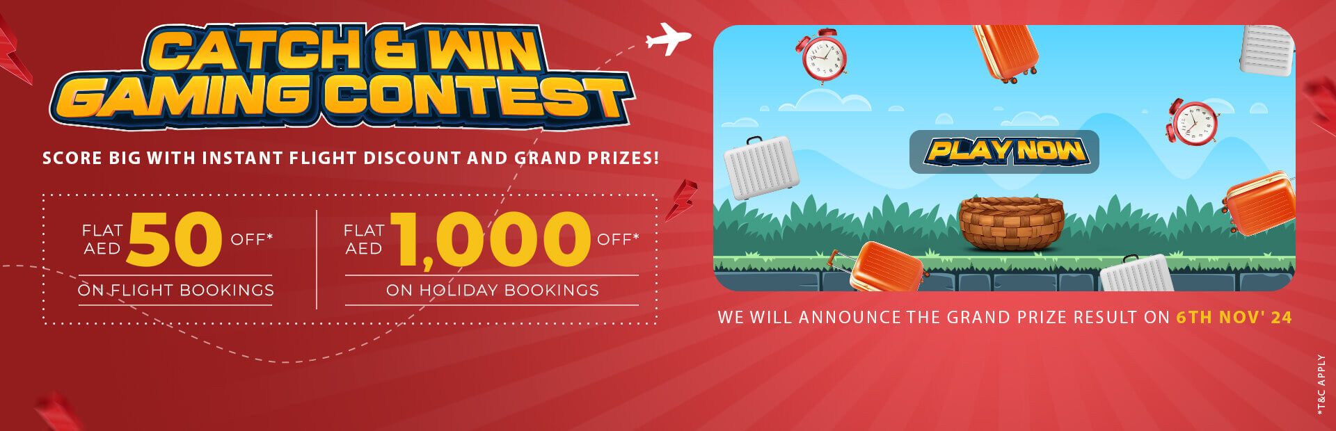 Catch and Win Gaming Contest