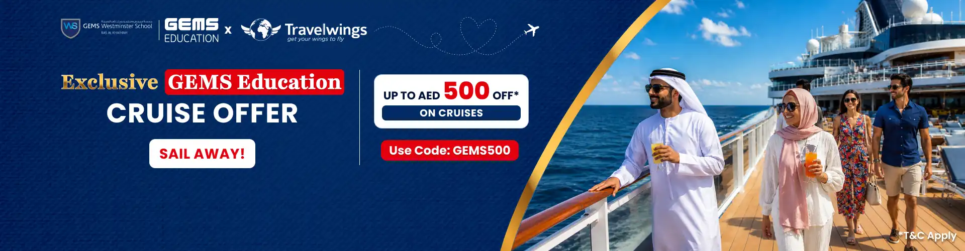 Special Cruise offer for Gesms Education
